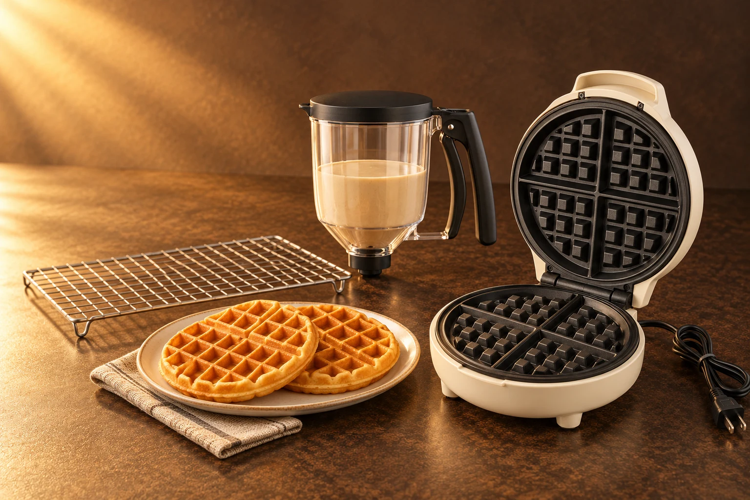 Waffle makers and breakfast irons collection